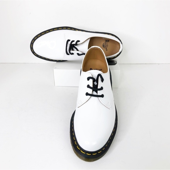 Dr Martens white patent oxfords 26754 unisex - Picture 12 of 13